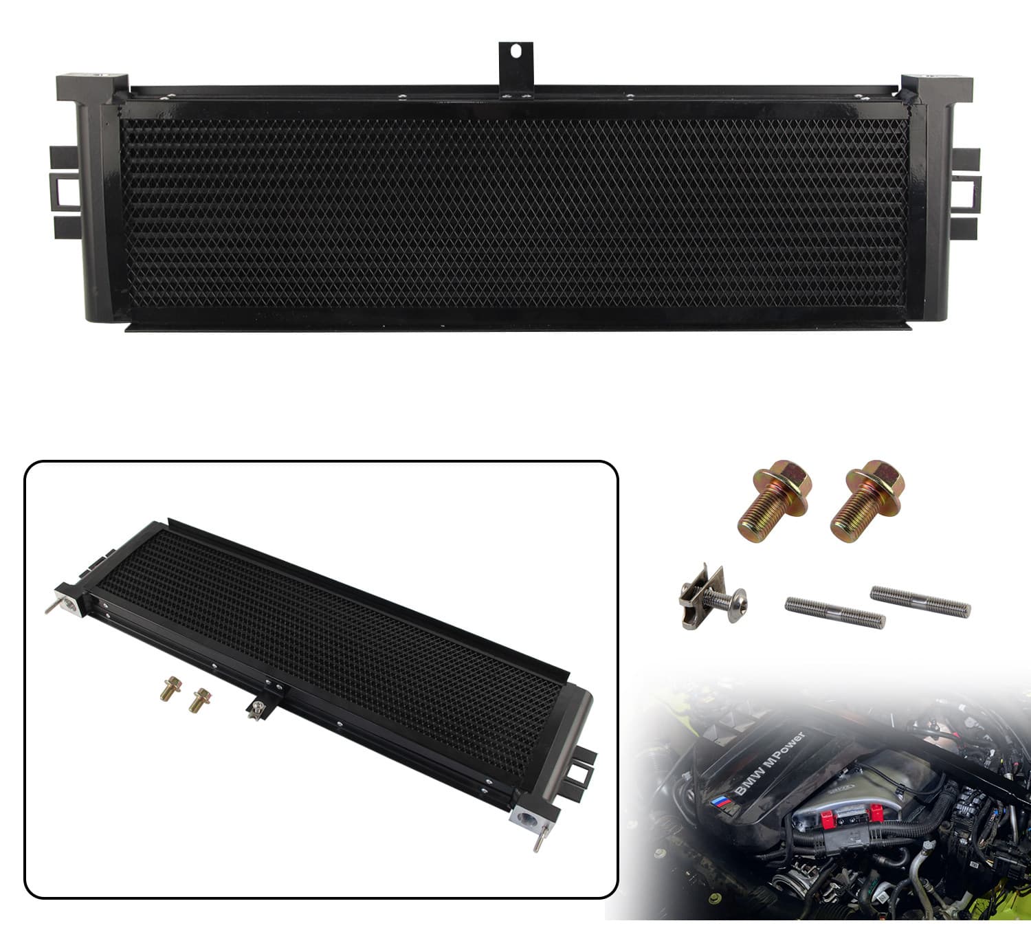 S58 Engine Oil Cooler with Fence G80 M3 G82 G83 M4 G81 M3 G87 M2 - 4