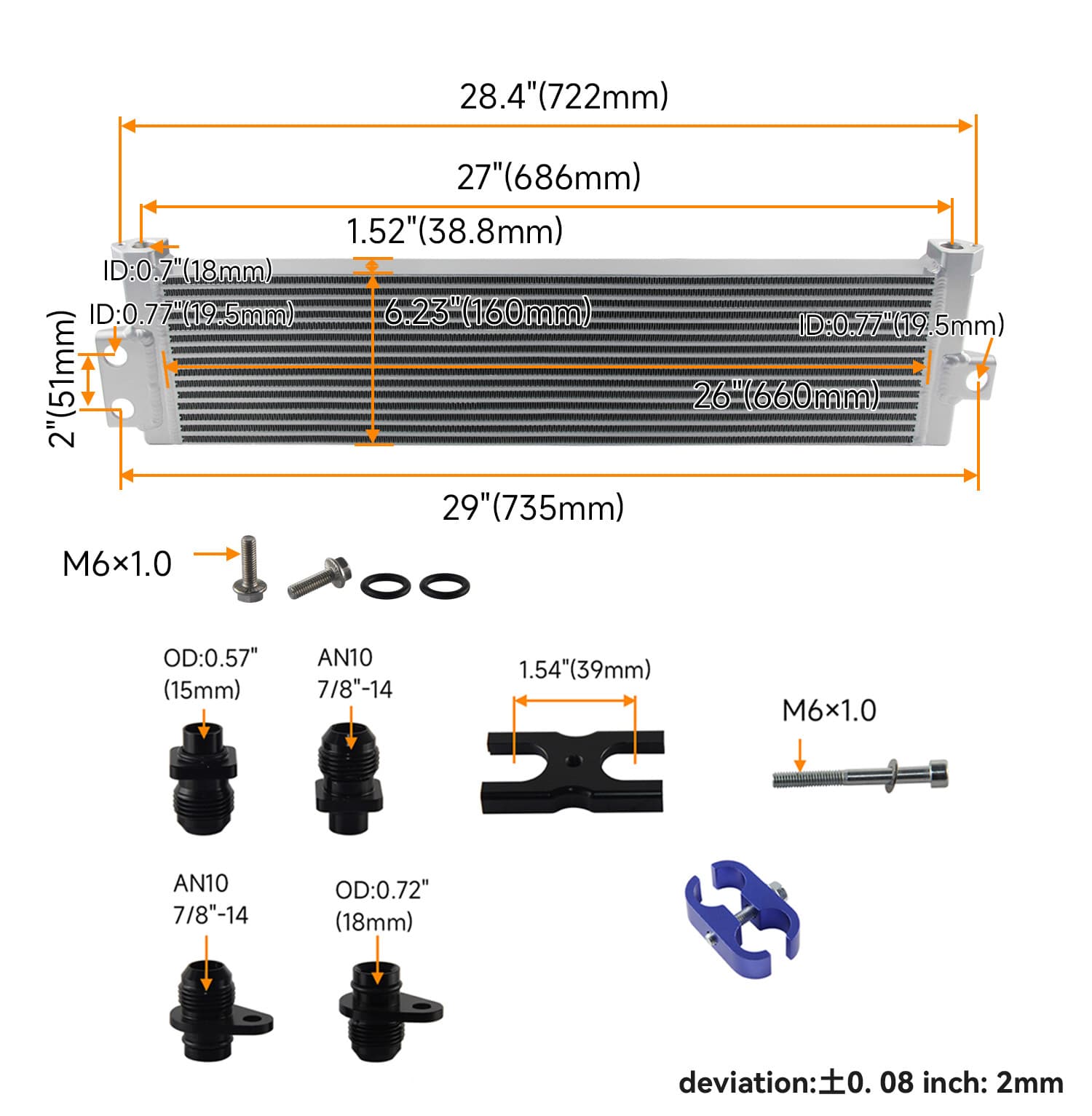 S55 Engine F80F82F83F87F8XM2M3M4M4 GTS Upgrade Oil Cooler - 3