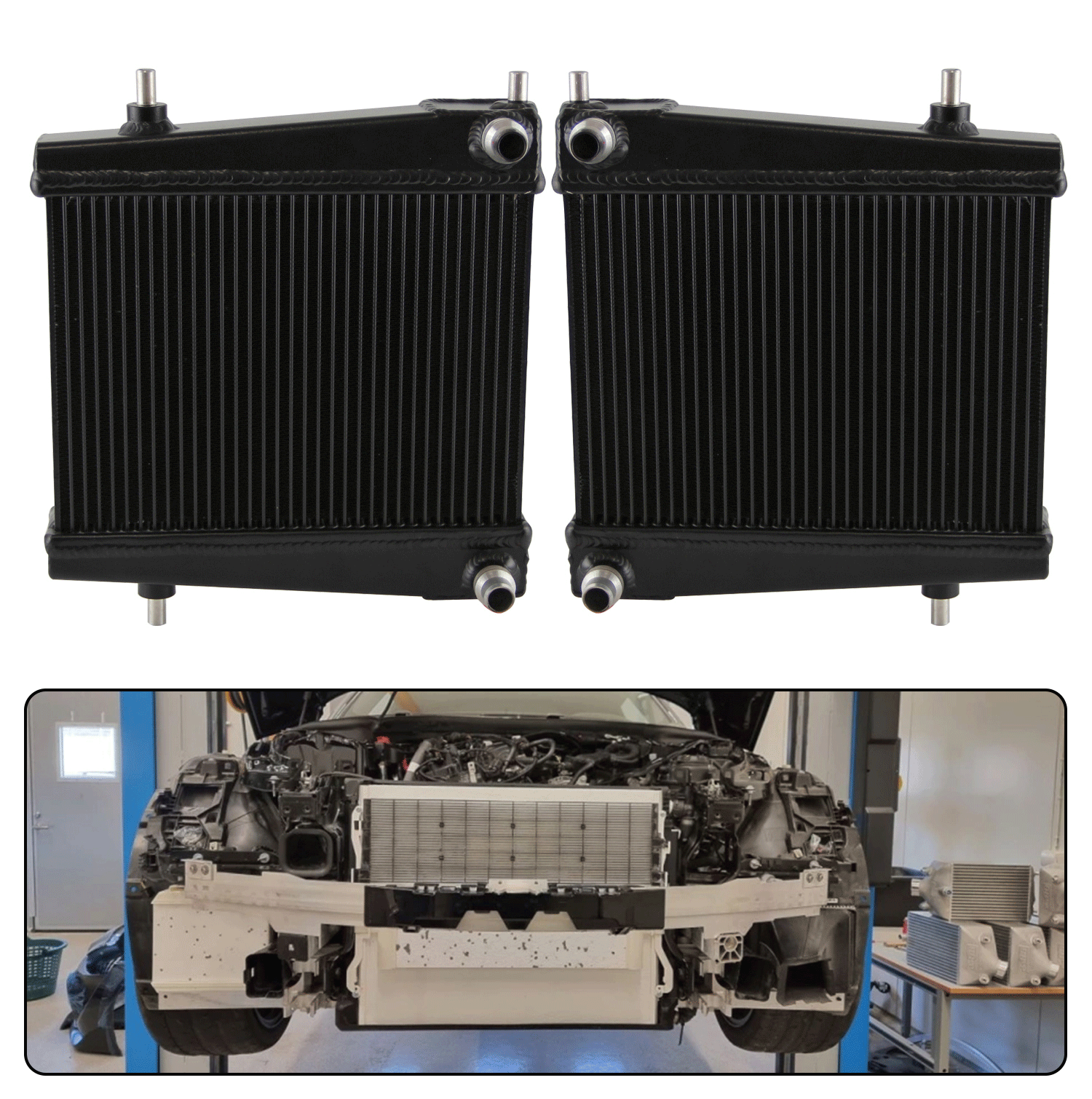 B58 Z4 M40i/M340iSupra GR A90/A91 Aluminum Water Tank Radiator - 4