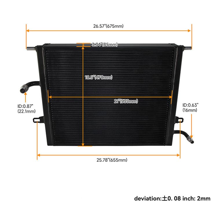 BMW B48B58 F Series Chassis 1/2/3/4 Series Large Water Tank Cooling Radiator - 3