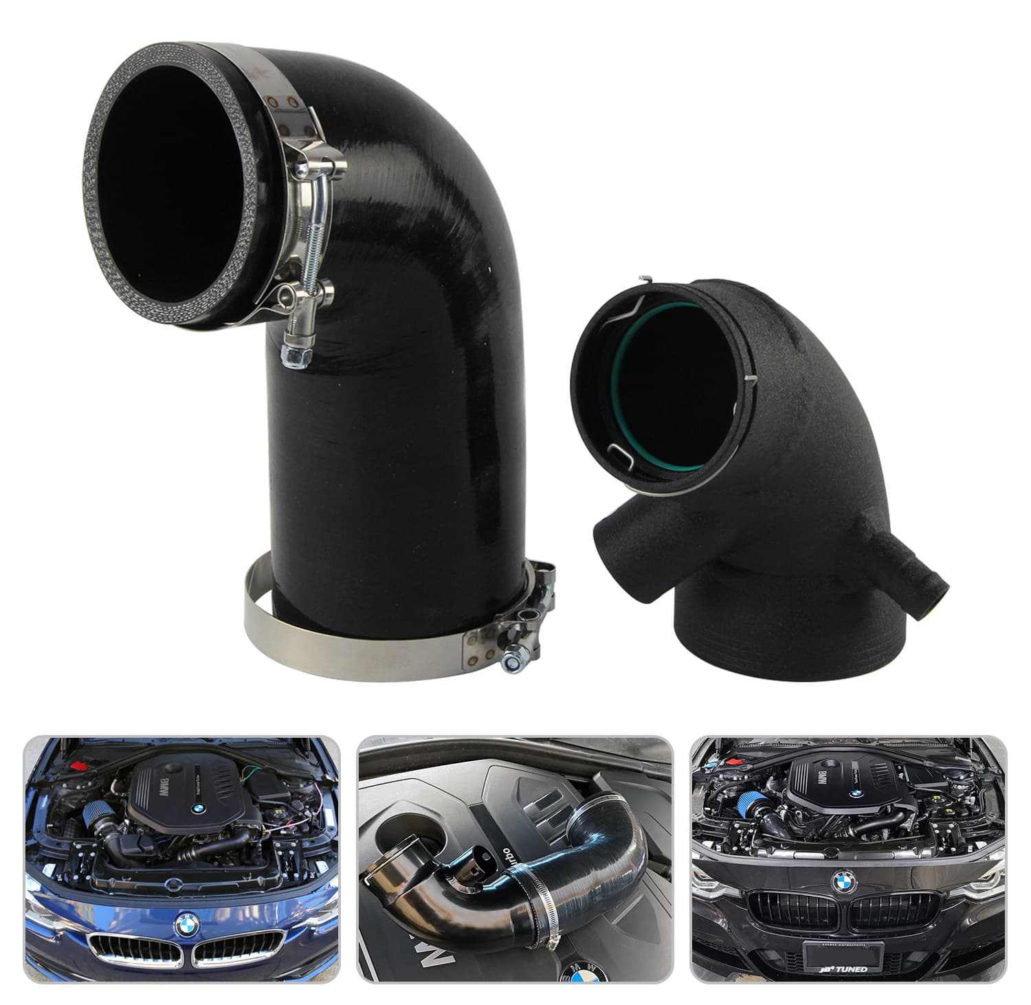 B58 engine turbocharged F chassis turbocharged intake aluminum hose - 9